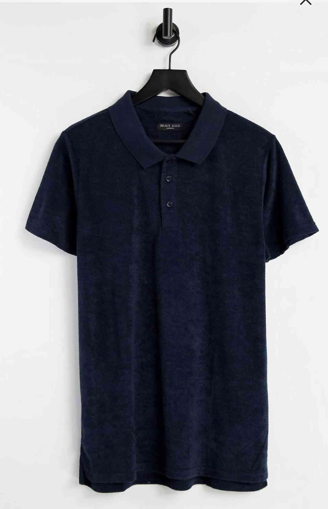 Asos Design organic jersey polo shirt