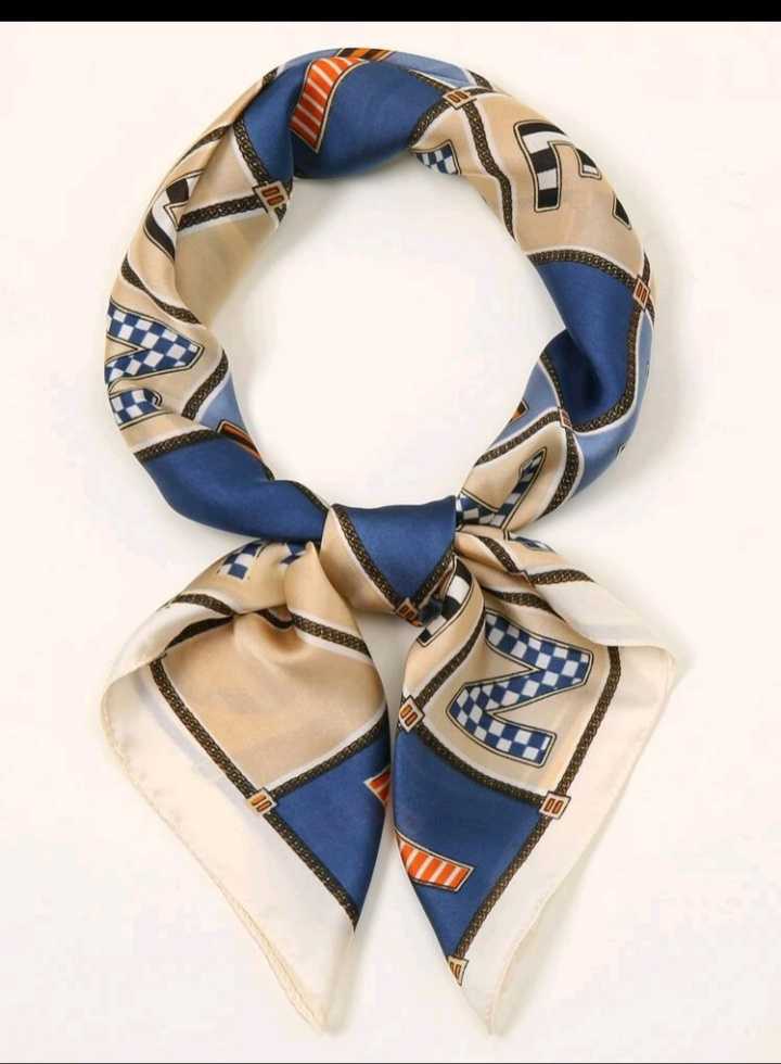 Letter graphic bandana