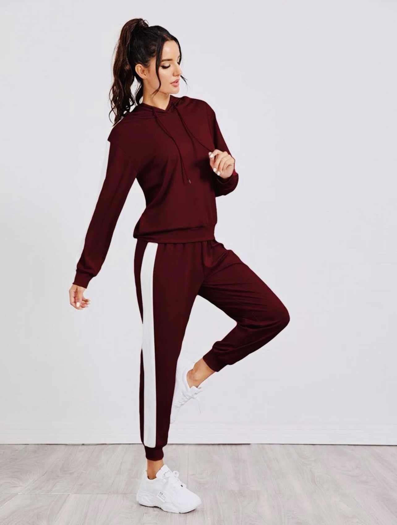 Hooded tracksuit set