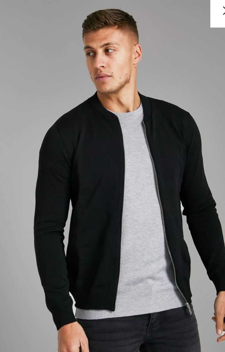 Smart knitted bomber