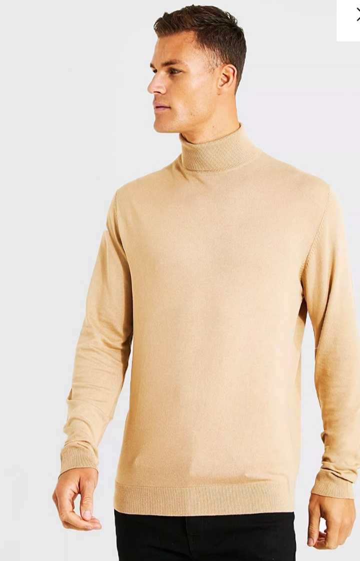 Tall recycled regular fit roll neck jumper