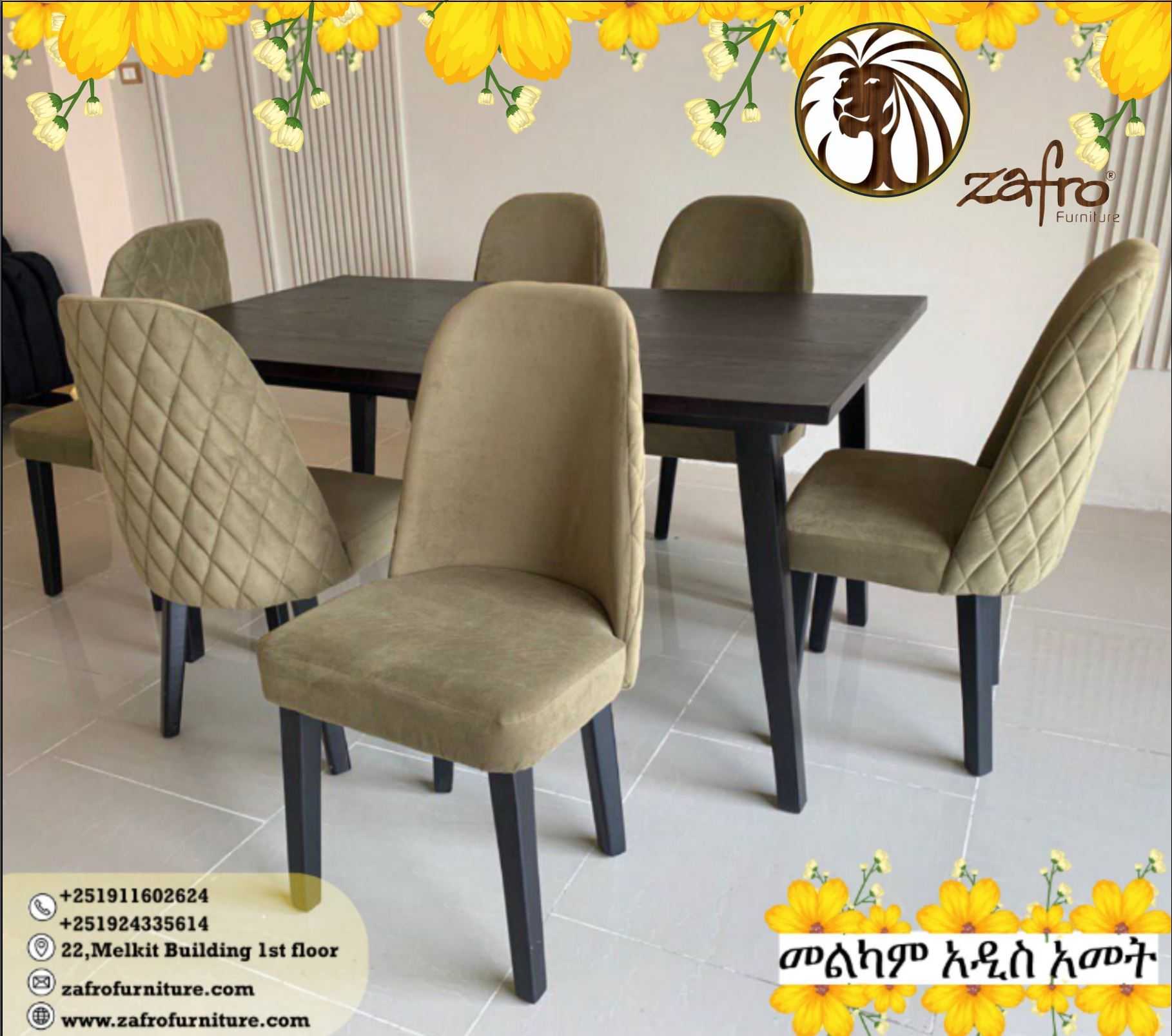 Dining Table with 6 chairs