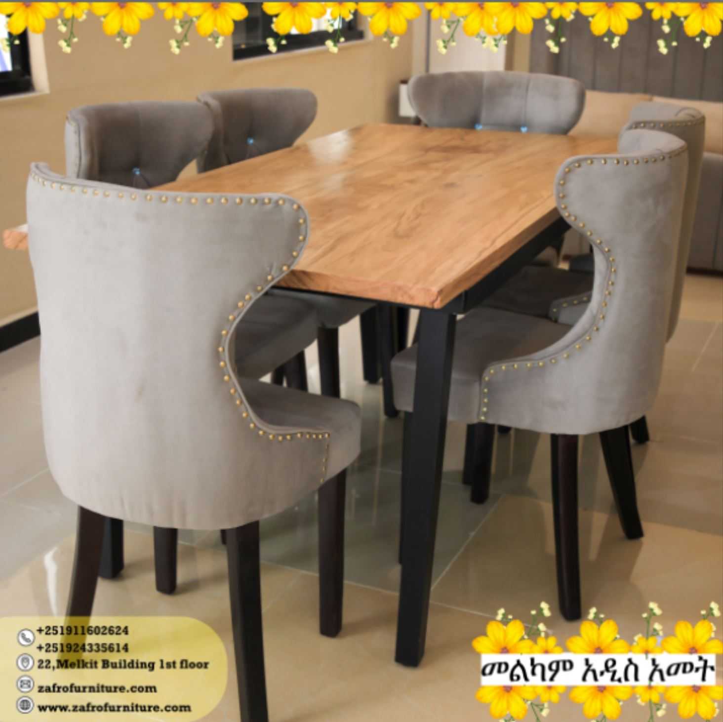 Dining Table with 6 chairs